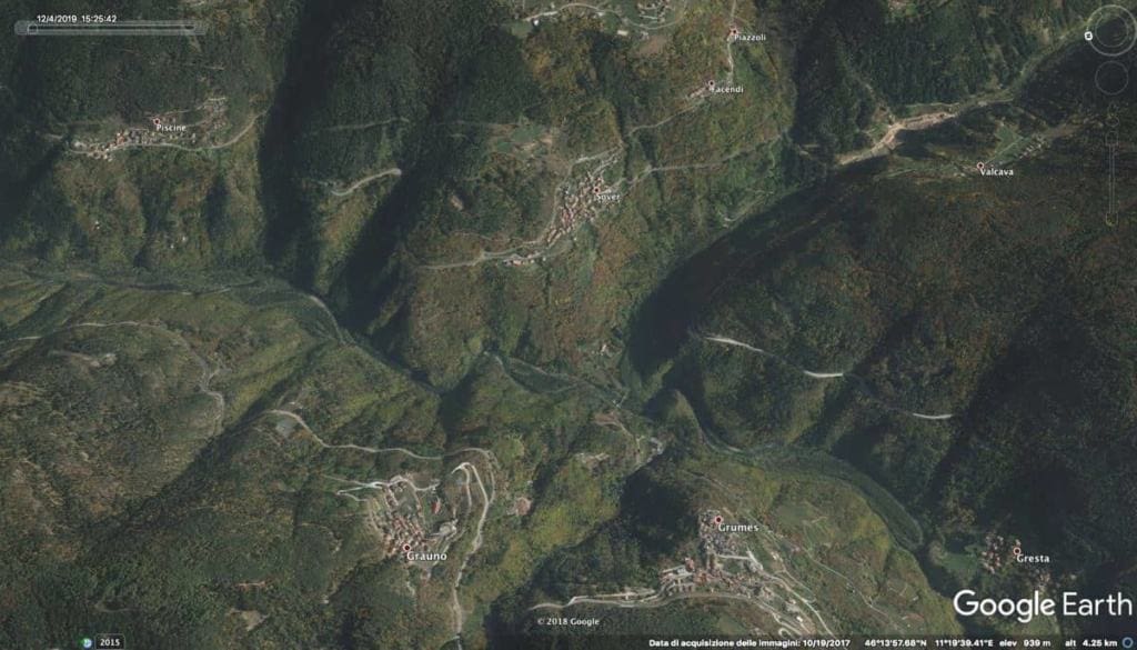 Val di Cembra con Google Earth